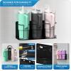 imageSorbus Stanley Cup Organizer  3Cup Holder for Cabinet Fridge or Wall  Magnetic or Screw Mount  Stanley Storage Organizer for 20oz 30oz 40oz Cups Tumblers and Water Bottles Black 1PackBlack