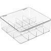 imageSorbus Tea Bag Organizer Stackable Tea Bag Storage Organizer with 12 Compartments and Hinged Lid Plastic Tea Bag Holder for Kitchen Organizers1 Pack
