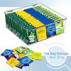 imageSorbus Tea Bag Organizer Stackable Tea Bag Storage Organizer with 12 Compartments and Hinged Lid Plastic Tea Bag Holder for Kitchen Organizers2 Pack