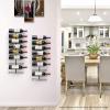 imageSorbus Wall Mount Wine Rack Holds 27 Bottles  Wine Rack Wall Mounted for Wine Bottles Liquor Champagne Black Metal Wine Bottle Holder for Home Bar Wine Kitchen Storage2 Pack