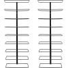 imageSorbus Wall Mount Wine Rack Holds 27 Bottles  Wine Rack Wall Mounted for Wine Bottles Liquor Champagne Black Metal Wine Bottle Holder for Home Bar Wine Kitchen Storage3 Pack