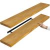 imageSorbus Wood Floating Shelves for Wall  16 Solid Wood Wall Shelves for Bathroom Decor Books Bedroom ampamp Living Room  Set of 2 Walnut Wall Mounted Kitchen Shelves  Durable Solid PineMaple Wood