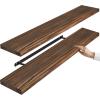 imageSorbus Wood Floating Shelves for Wall  16 Solid Wood Wall Shelves for Bathroom Decor Books Bedroom ampamp Living Room  Set of 2 Walnut Wall Mounted Kitchen Shelves  Durable Solid PineWalnut