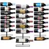 imageSorbus Wall Mount Wine Rack Holds 27 Bottles  Wine Rack Wall Mounted for Wine Bottles Liquor Champagne Black Metal Wine Bottle Holder for Home Bar Wine Kitchen Storage3 Pack