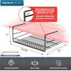imageSorbus Under Cabinet Can Organizer Hanging Basket Pantry Under shelf basket for Canned Goods Fruits and Kitchen Storage  Rolling Can Dispenser Rack wire shelf for Kitchen Pantry OrganizationBlack