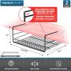 imageSorbus Under Cabinet Can Organizer Hanging Basket Pantry Under shelf basket for Canned Goods Fruits and Kitchen Storage  Rolling Can Dispenser Rack wire shelf for Kitchen Pantry OrganizationBlack