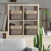 imageSorbus Fabric Storage Bins for Shelves  15 Inch Sturdy Collapsible Storage Bins with 2 Handles Foldable Baskets for Organizing Home Closets Shelf Toys Clothes Large Decorative Storage BasketsBrown