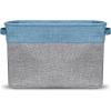 imageSorbus Fabric Storage Bins for Shelves  15 Inch Sturdy Collapsible Storage Bins with 2 Handles Foldable Baskets for Organizing Home Closets Shelf Toys Clothes Large Decorative Storage BasketsAqua