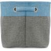 imageSorbus Fabric Storage Bins for Shelves  15 Inch Sturdy Collapsible Storage Bins with 2 Handles Foldable Baskets for Organizing Home Closets Shelf Toys Clothes Large Decorative Storage BasketsAqua