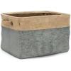 imageSorbus Fabric Storage Bins for Shelves  15 Inch Sturdy Collapsible Storage Bins with 2 Handles Foldable Baskets for Organizing Home Closets Shelf Toys Clothes Large Decorative Storage BasketsGrey