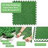 imageSorbus Grass Foam Floor Tiles  24 Interlocking Mats of 24quotX24 Total of 96 Sq Ft for Kids Outdoor Toys Playroom Deck Patio Basement Home Gym  Artificial Carpet Grass Turf Indoor Outdoor Flooring12tiles  48 Sq ft