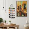imageSorbus Wine Rack Wall Mounted  Display Wine Bottles Champagne Towels in Metal Wall Mount Wine Rack  6 Level Wall Wine Rack Towel Holder for Organizing Kitchens Dining Room Home Bar Bath Towels