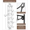 imageSorbus Wine Rack Wall Mounted  Display Wine Bottles Champagne Towels in Metal Wall Mount Wine Rack  6 Level Wall Wine Rack Towel Holder for Organizing Kitchens Dining Room Home Bar Bath Towels