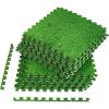 imageSorbus Grass Foam Floor Tiles  24 Interlocking Mats of 24quotX24 Total of 96 Sq Ft for Kids Outdoor Toys Playroom Deck Patio Basement Home Gym  Artificial Carpet Grass Turf Indoor Outdoor Flooring12tiles  48 Sq ft