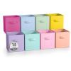 imageSorbus Fabric Storage Cubes  8 Foldable Storage Bins for Organizing Pantry Cubbies Toy Box  Clothes Storage ampamp Closet Organizer  11 Inch Collapsible Cube Baskets for Shelves with HandlePastel
