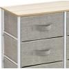 imageSorbus Dresser with 8 Drawers  Furniture Storage Chest Tower Unit for Bedroom Hallway Closet Office Organization  Steel Frame Wood Top Easy Pull Fabric Bins 8 Drawer Beige