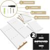 imageSorbus 5 Tier Wall Shelf Unit with Hooks Vertical Column Utility Shelving for Home Decor and Storage Organizer WallMounted Floating Shelves for Bathroom Storage Bedroom 2 PackWhite