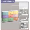 imageSorbus Kids Dresser with 9 Drawers  Storage Unit Organizer Chest for Clothes  Bedroom Kids Room Nursery ampamp ClosetMulti Color