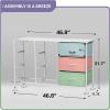 imageSorbus Kids Dresser with 9 Drawers  Storage Unit Organizer Chest for Clothes  Bedroom Kids Room Nursery ampamp ClosetMulti Color