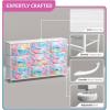 imageSorbus Kids Dresser with 9 Drawers  Storage Unit Organizer Chest for Clothes  Bedroom Kids Room Nursery ampamp ClosetWatercolor