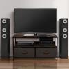 imageSorbus TV Stand Dresser with 2 Drawers  Television Riser Chest with Storage  Bedroom Living Room Closet ampamp Dorm FurnitureBrown