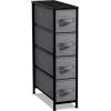 imageSorbus Kids Dresser with 5 Drawers  Storage Unit Organizer Chest for Clothes  Bedroom Kids Room Nursery ampamp ClosetBlackCharcoal
