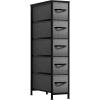 imageSorbus Kids Dresser with 5 Drawers  Storage Unit Organizer Chest for Clothes  Bedroom Kids Room Nursery ampamp ClosetBlackCharcoal
