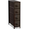 imageSorbus Kids Dresser with 5 Drawers  Storage Unit Organizer Chest for Clothes  Bedroom Kids Room Nursery ampamp ClosetBrown
