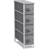 imageSorbus Kids Dresser with 5 Drawers  Storage Unit Organizer Chest for Clothes  Bedroom Kids Room Nursery ampamp ClosetGrey