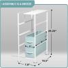 imageSorbus Kids Dresser with 5 Drawers  Storage Unit Organizer Chest for Clothes  Bedroom Kids Room Nursery ampamp ClosetPastel Aqua