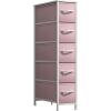 imageSorbus Kids Dresser with 5 Drawers  Storage Unit Organizer Chest for Clothes  Bedroom Kids Room Nursery ampamp ClosetPink