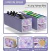 imageSorbus Kids Dresser with 5 Drawers  Storage Unit Organizer Chest for Clothes  Bedroom Kids Room Nursery ampamp ClosetTiedye BluePinkPurple