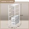 imageSorbus Kids Dresser with 5 Drawers  Storage Unit Organizer Chest for Clothes  Bedroom Kids Room Nursery ampamp ClosetWhiteGray