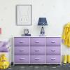 imageSorbus Kids Dresser with 9 Drawers  Storage Unit Organizer Chest for Clothes  Bedroom Kids Room Nursery ampamp ClosetPurple