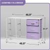 imageSorbus Kids Dresser with 9 Drawers  Storage Unit Organizer Chest for Clothes  Bedroom Kids Room Nursery ampamp ClosetPurple