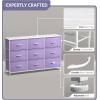 imageSorbus Kids Dresser with 9 Drawers  Storage Unit Organizer Chest for Clothes  Bedroom Kids Room Nursery ampamp ClosetPurple