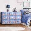 imageSorbus Kids Dresser with 9 Drawers  Storage Unit Organizer Chest for Clothes  Bedroom Kids Room Nursery ampamp ClosetTie Dye Blue