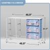 imageSorbus Kids Dresser with 9 Drawers  Storage Unit Organizer Chest for Clothes  Bedroom Kids Room Nursery ampamp ClosetTie Dye Blue