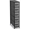 imageSorbus Kids Dresser with 5 Drawers  Storage Unit Organizer Chest for Clothes  Bedroom Kids Room Nursery ampamp ClosetBlackCharcoal