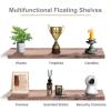 imageSorbus Floating Shelves for Wall  35 Inch Long Bathroom Shelves Wall Decor for Bedroom Kitchen Living Room ampamp Book Storage  Mounted Floating Shelf with Invisible Brackets Mahogany 3 PackMahogany