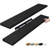 imageSorbus Floating Shelves for Wall  35 Inch Long Bathroom Shelves Wall Decor for Bedroom Kitchen Living Room ampamp Book Storage  Mounted Floating Shelf with Invisible Brackets Mahogany 3 PackBlack