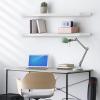 imageSorbus Floating Shelves for Wall  35 Inch Long Bathroom Shelves Wall Decor for Bedroom Kitchen Living Room ampamp Book Storage  Mounted Floating Shelf with Invisible Brackets Mahogany 3 PackWhite
