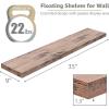 imageSorbus Floating Shelves for Wall  35 Inch Long Bathroom Shelves Wall Decor for Bedroom Kitchen Living Room ampamp Book Storage  Mounted Floating Shelf with Invisible Brackets Mahogany 3 PackMahogany