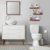 imageSorbus Floating Shelves for Wall Bathroom Shelves Wall Mounted for Kitchen Bedroom Bathroom Storage Over Toilet Hanging Book Shelf for all Home Decor Living Room Walnut 3 PackMahogany