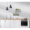 imageSorbus Floating Shelves for Wall Bathroom Shelves Wall Mounted for Kitchen Bedroom Bathroom Storage Over Toilet Hanging Book Shelf for all Home Decor Living Room Walnut 3 PackGrey