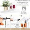 imageSorbus Floating Shelves for Wall Bathroom Shelves Wall Mounted for Kitchen Bedroom Bathroom Storage Over Toilet Hanging Book Shelf for all Home Decor Living Room Walnut 3 PackWhite