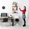 imageSorbus Floating Shelves for Wall Bathroom Shelves Wall Mounted for Kitchen Bedroom Bathroom Storage Over Toilet Hanging Book Shelf for all Home Decor Living Room Walnut 3 PackMahogany