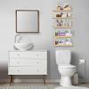 imageSorbus Floating Shelves for Wall Bathroom Shelves Wall Mounted for Kitchen Bedroom Bathroom Storage Over Toilet Hanging Book Shelf for all Home Decor Living Room Walnut 3 PackMaple Wood