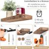 imageSorbus Floating Shelves for Wall Bathroom Shelves Wall Mounted for Kitchen Bedroom Bathroom Storage Over Toilet Hanging Book Shelf for all Home Decor Living Room Walnut 3 PackMahogany