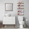 imageSorbus Floating Shelves for Wall Bathroom Shelves Wall Mounted for Kitchen Bedroom Bathroom Storage Over Toilet Hanging Book Shelf for all Home Decor Living Room Walnut 3 PackMahogany